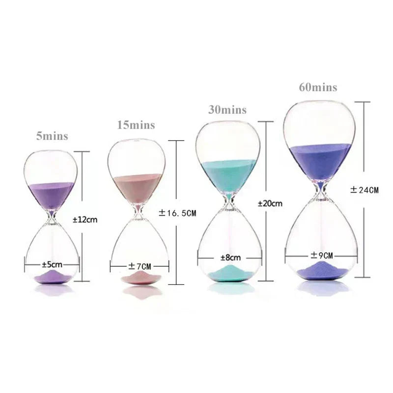 Transparent Hourglass Glass Decor - Creative Home Accent-Orizon Depot