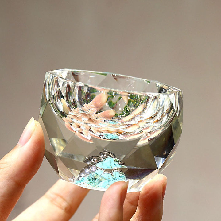 50ml Diamond-Cut Crystal Drinking Glasses for Vodka, Wine, Whiskey-Orizon Depot