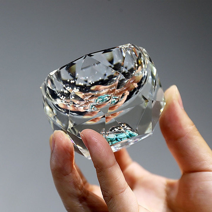 50ml Diamond-Cut Crystal Drinking Glasses for Vodka, Wine, Whiskey-Orizon Depot