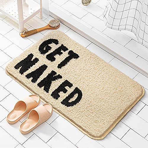 Get Naked Bath Mat - Soft, Absorbent, and Stylish Bathroom Accessory-Orizon Depot