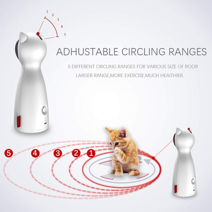 Interactive Cat Laser Play Toy for Fun and Exercise