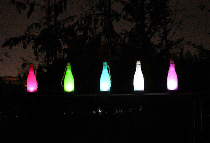 5 Piece Solar Wine Bottle Light Outdoor Decoration LED Hanging Lights-Orizon Depot