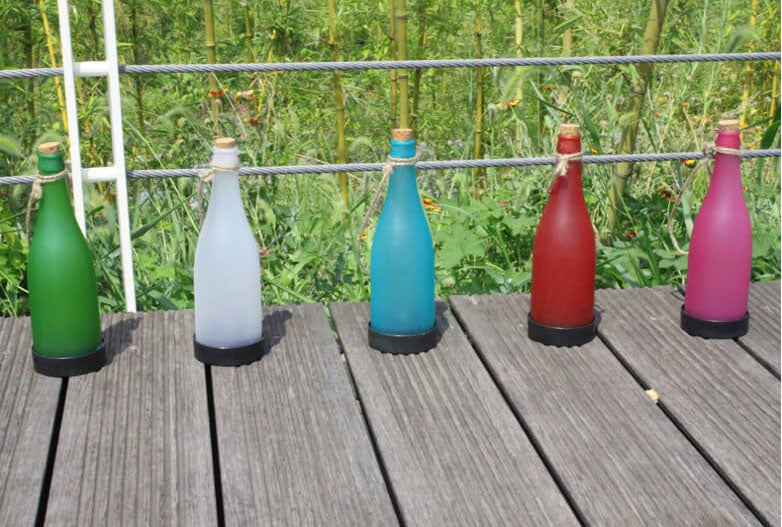 5 Piece Solar Wine Bottle Light Outdoor Decoration LED Hanging Lights-Orizon Depot