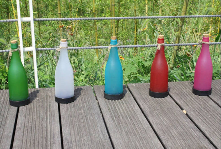 5 Piece Solar Wine Bottle Light Outdoor Decoration LED Hanging Lights-Orizon Depot