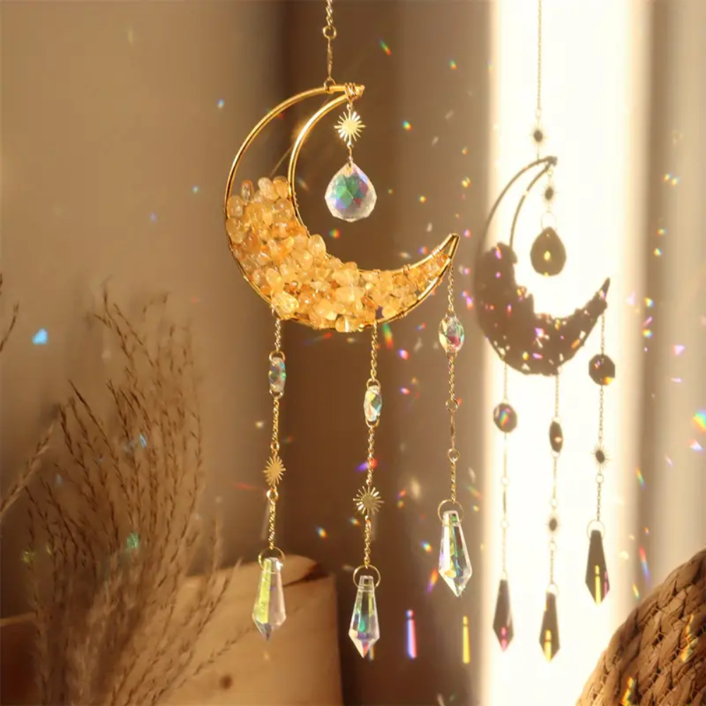 Moon Crystal Sun Catcher - Stunning Home Decor for Natural Light-Orizon Depot