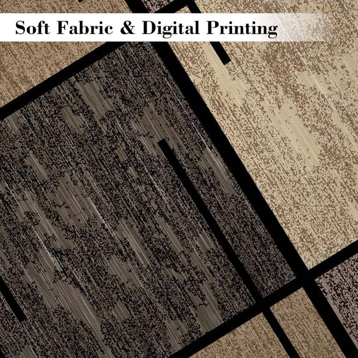 Geometric Elegance Area Rug | Modern Washable Non-Slip Mat