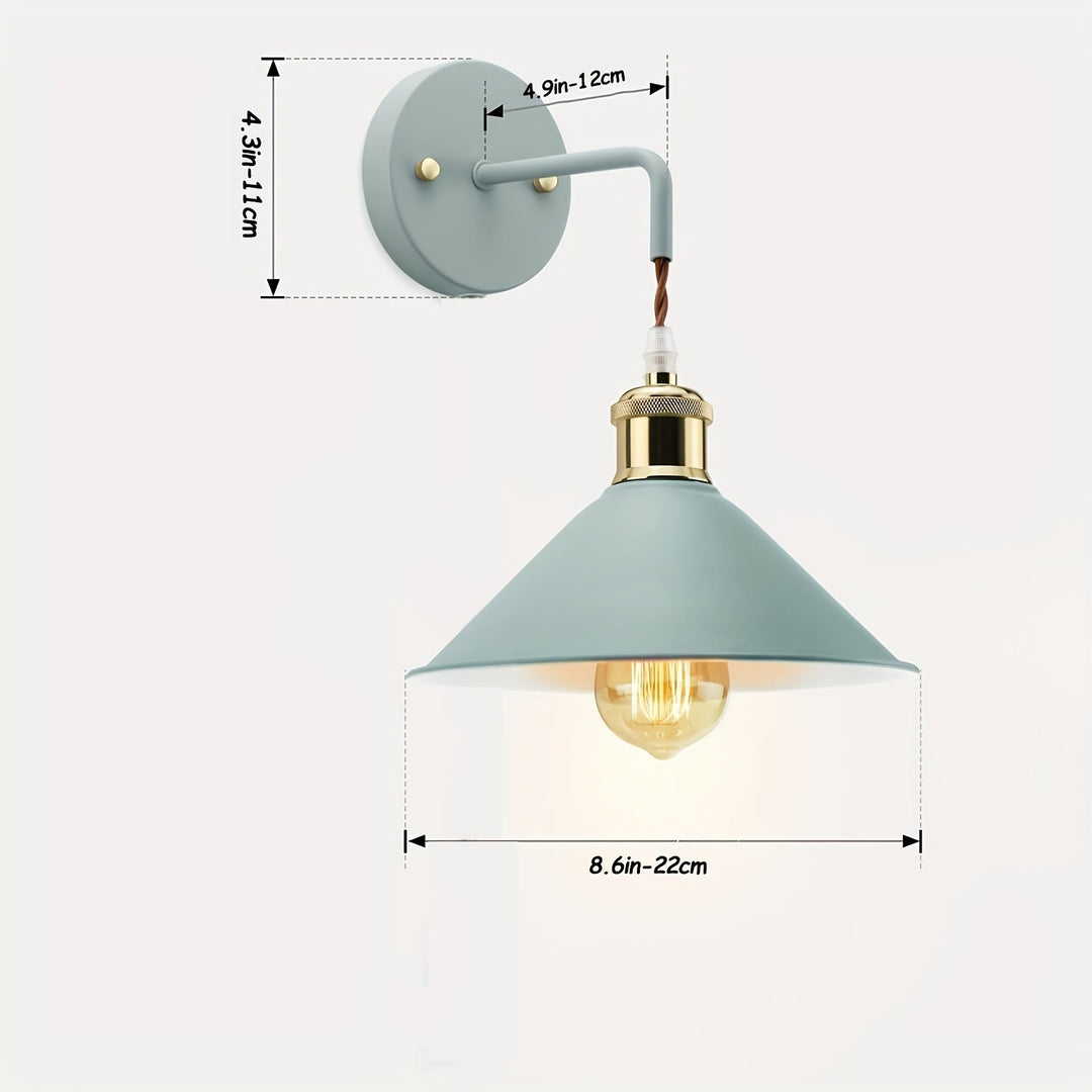 Industrial Metal Wall Sconce | Oil-Rubbed Light Fixture