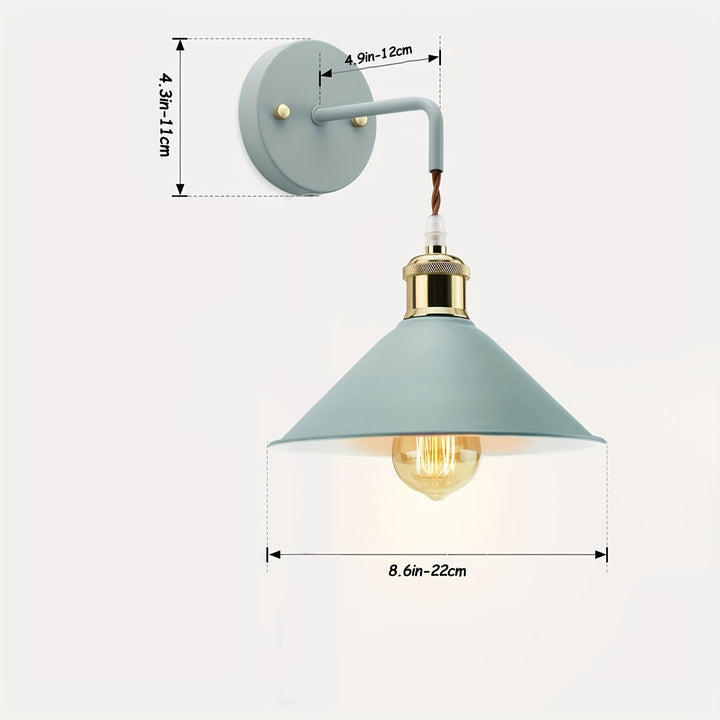 Industrial Metal Wall Sconce | Oil-Rubbed Light Fixture