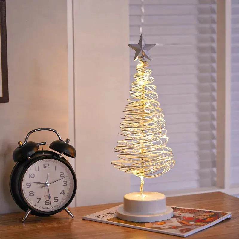 Spiral LED Light Christmas Tree Decoration Night Light Ornaments-Orizon Depot