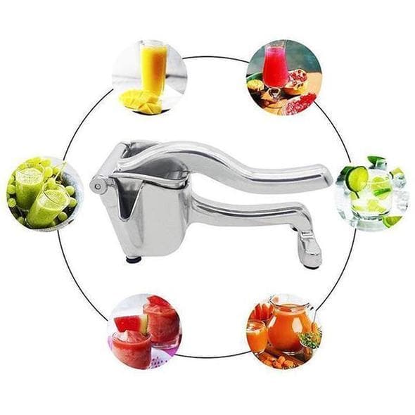 Stainless Steel Manual Citrus Juicer with Non-Slip Lever Grip