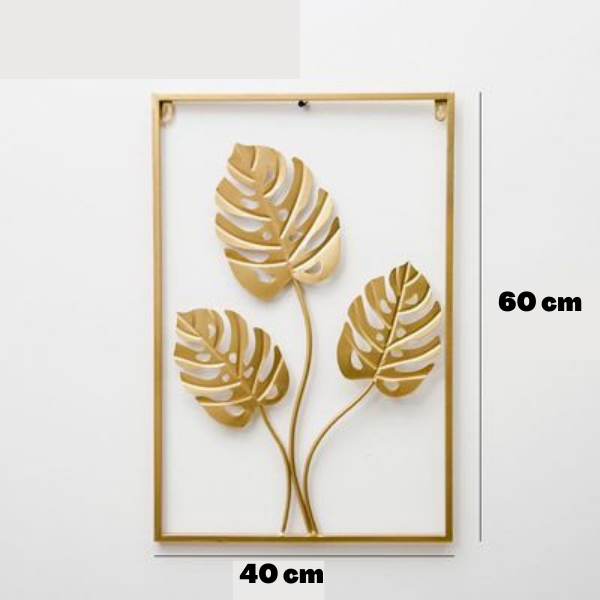Golden Wall Decoration - Elegant Home Decor Accent-Orizon Depot