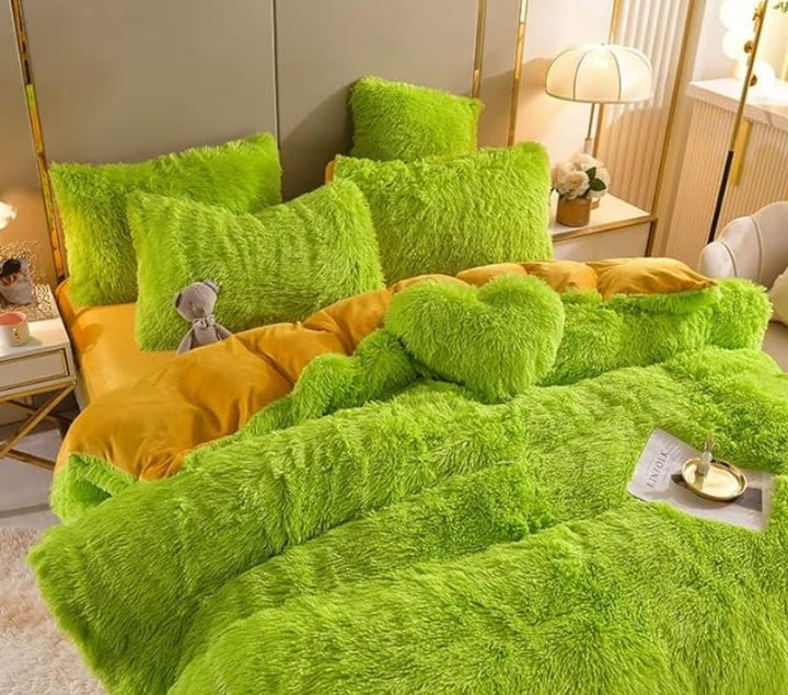 Luxury Plush Duvet Cover with Zipper Closure and Corner Straps-Orizon Depot
