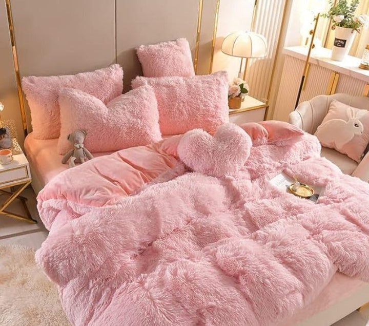 Luxury Plush Duvet Cover with Zipper Closure and Corner Straps-Orizon Depot