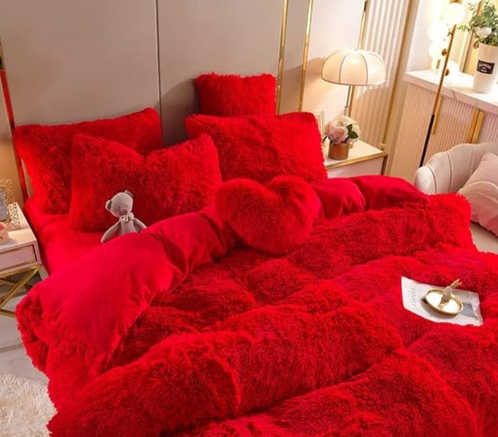 Luxury Plush Duvet Cover with Zipper Closure and Corner Straps-Orizon Depot