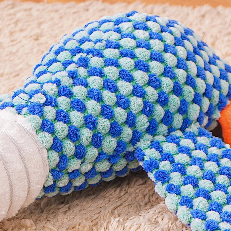 Soft Plush Dog Chew Toy with Squeaker for Interactive Play