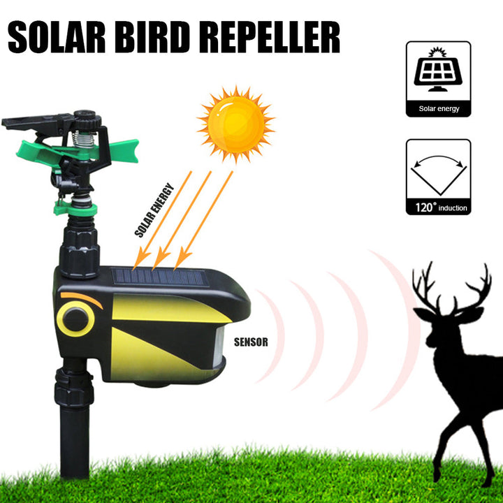 Solar-Powered Motion Activated Sprinkler to Deter Deer