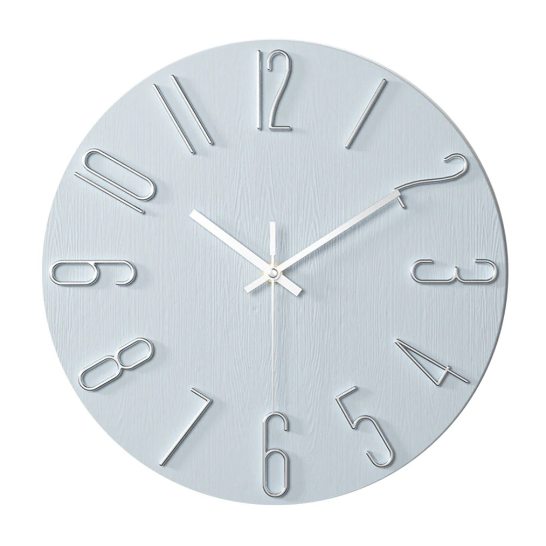 Modern Minimalist Wall Clock with Elegant Gold Design