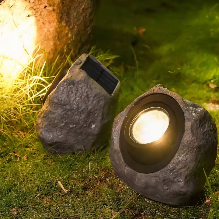 Solar Rock Garden Light for Outdoor Illumination-Orizon Depot