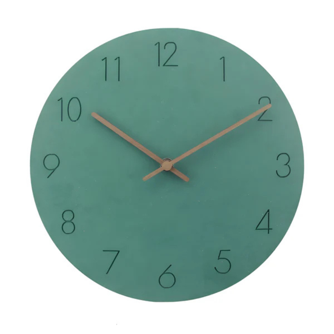 Minimalist Wall Clock | Modern Wood Design for Home Decor