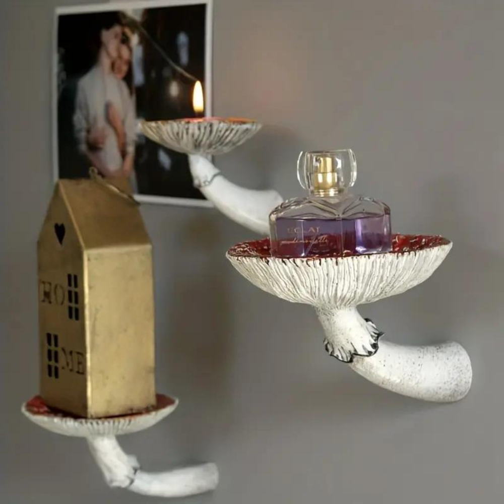 Floating Mushroom Shelf - Unique Home Decor for Stylish Spaces-Orizon Depot