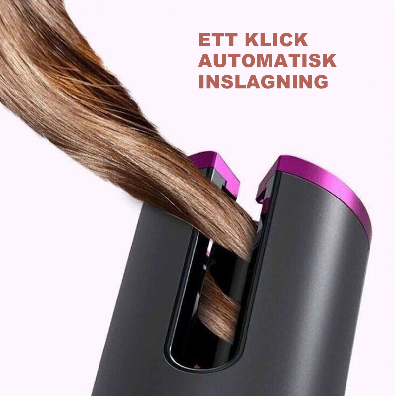 Cordless Automatic Rotating Curling Iron for Effortless Curls-Orizon Depot