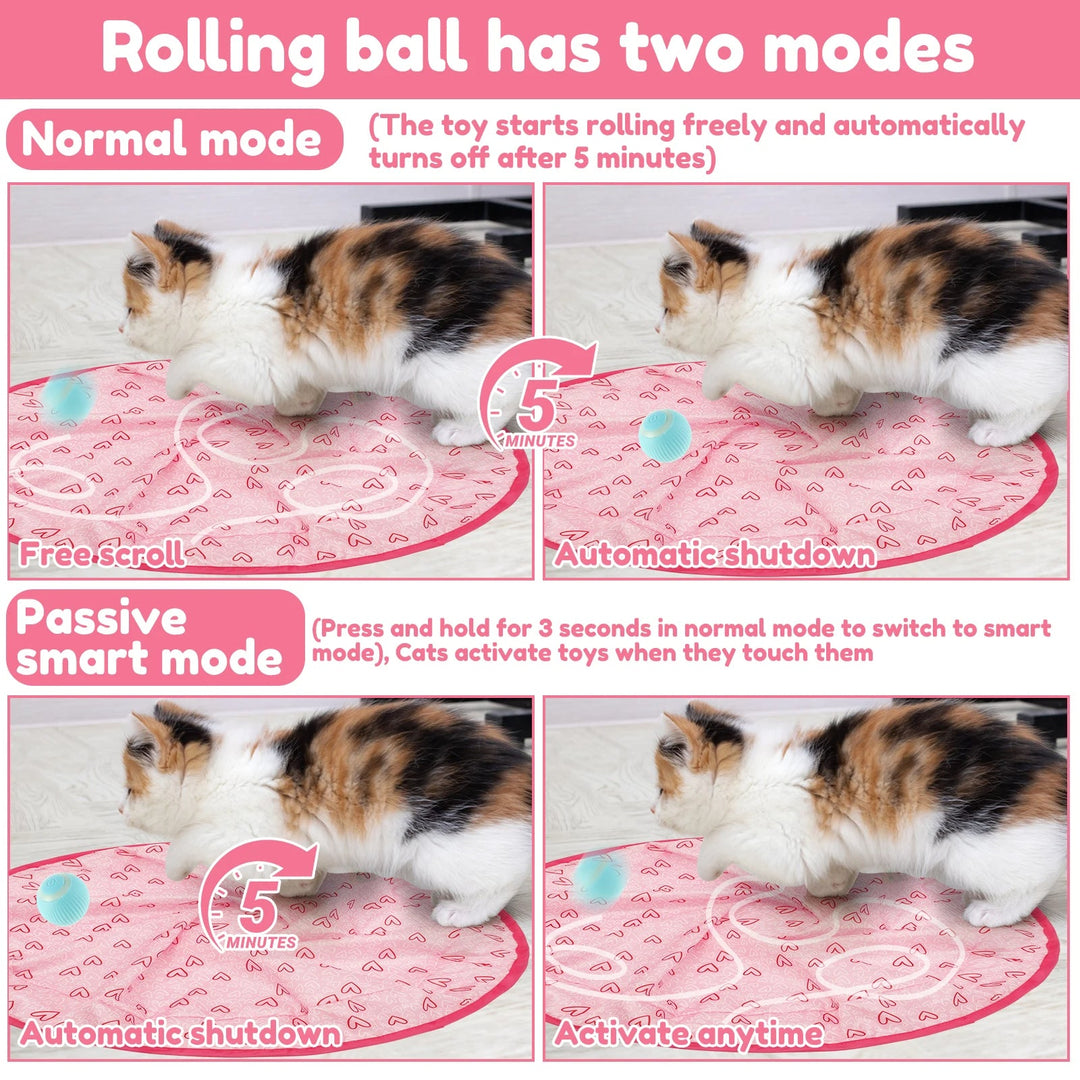 Interactive Cat Hunting Toy with Smart Ball for Engaging Play