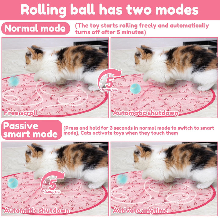 Interactive Cat Hunting Toy with Smart Ball for Engaging Play