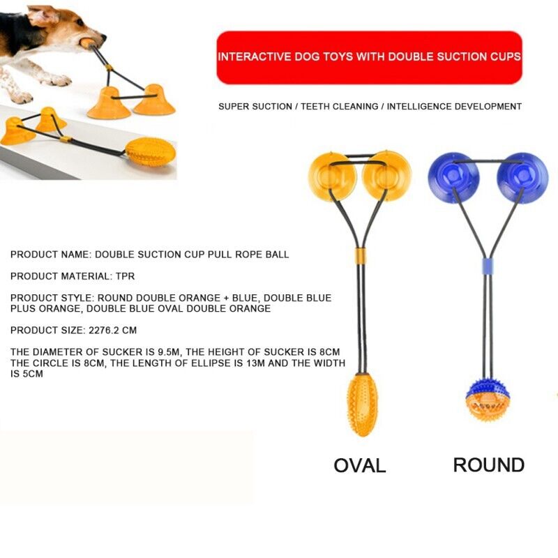 Interactive Dog Suction Toy for Engaging Playtime Fun