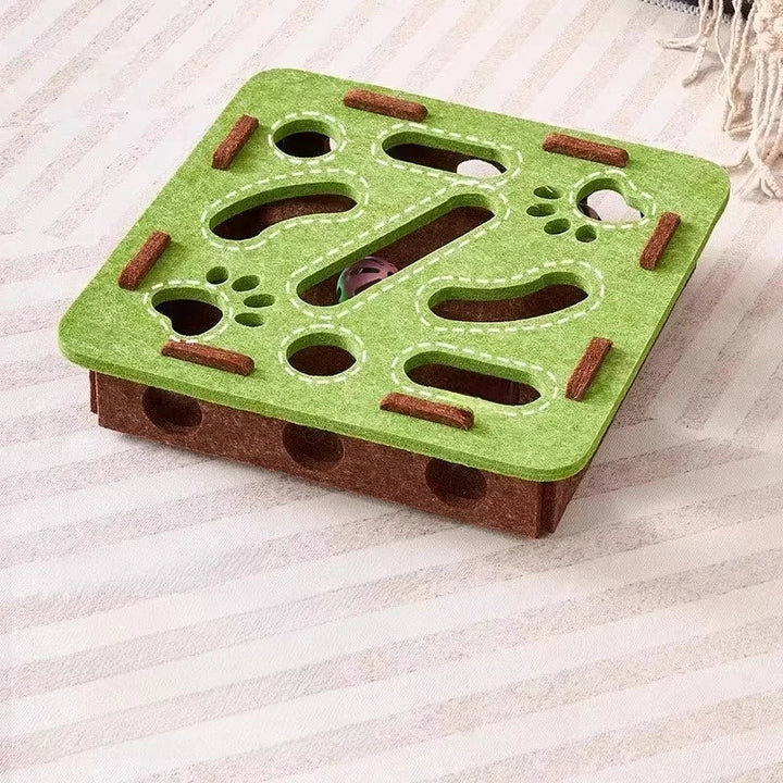Interactive Felt Cat Puzzle Toy Box