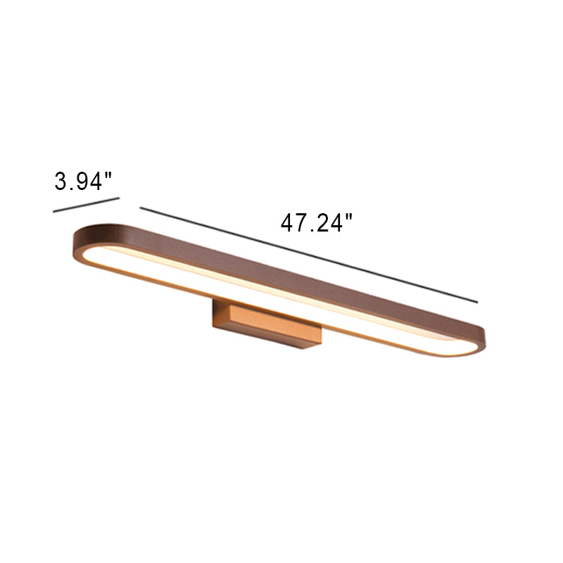 European Minimalist Circular Aluminum Vanity Lamp LED Mirror Front Wall Sconce Light-Orizon Depot