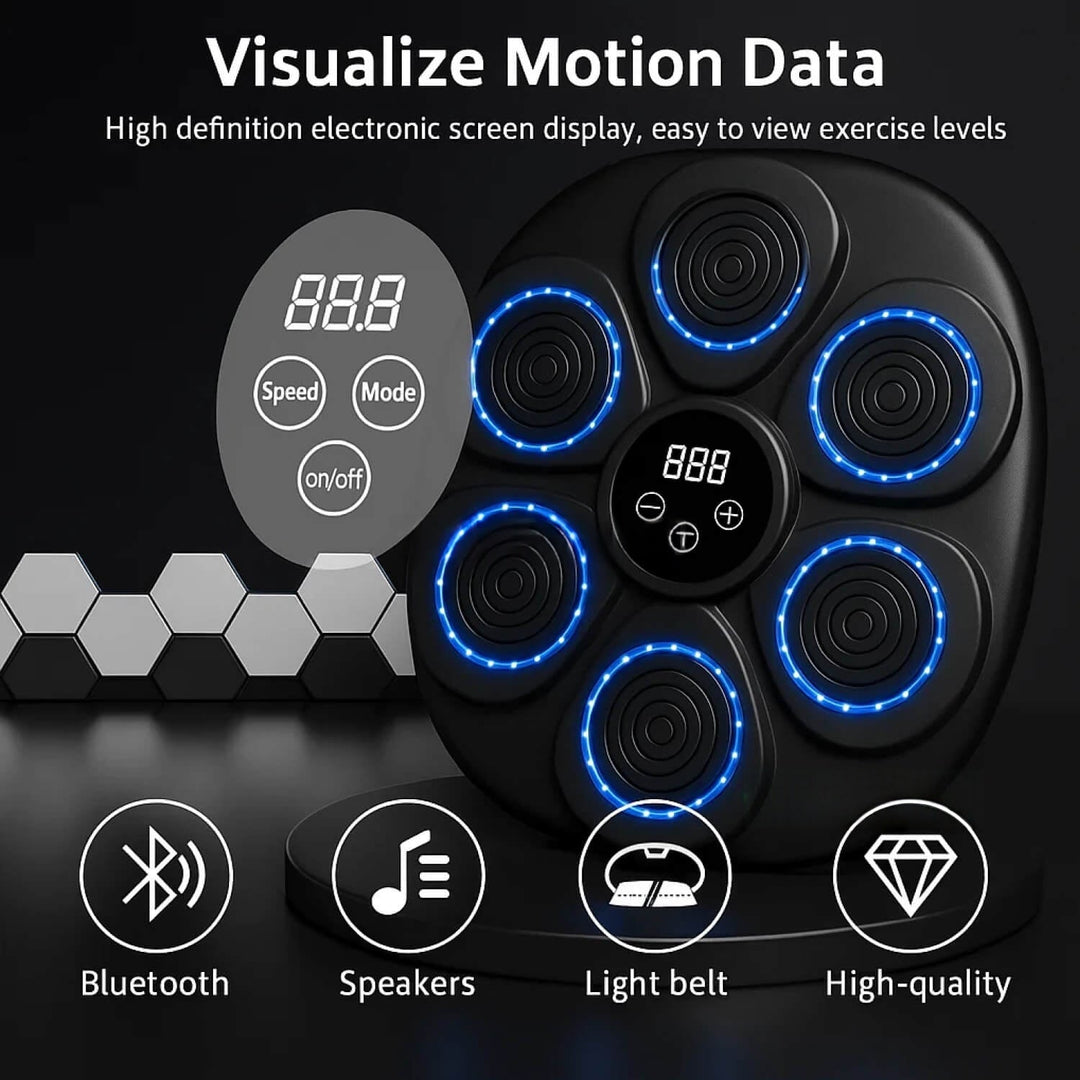 Music Boxing Pad with Targeting Features for Enhanced Training-Orizon Depot