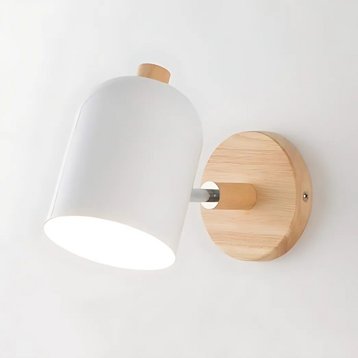 Scandinavian Wooden Minimalist Wall Lamp for Modern Decor