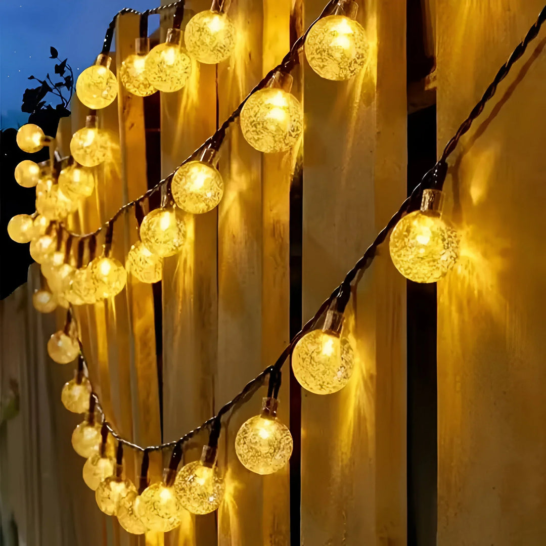 Solar Crackled Glass Garden Lights for Outdoor Decor-Orizon Depot