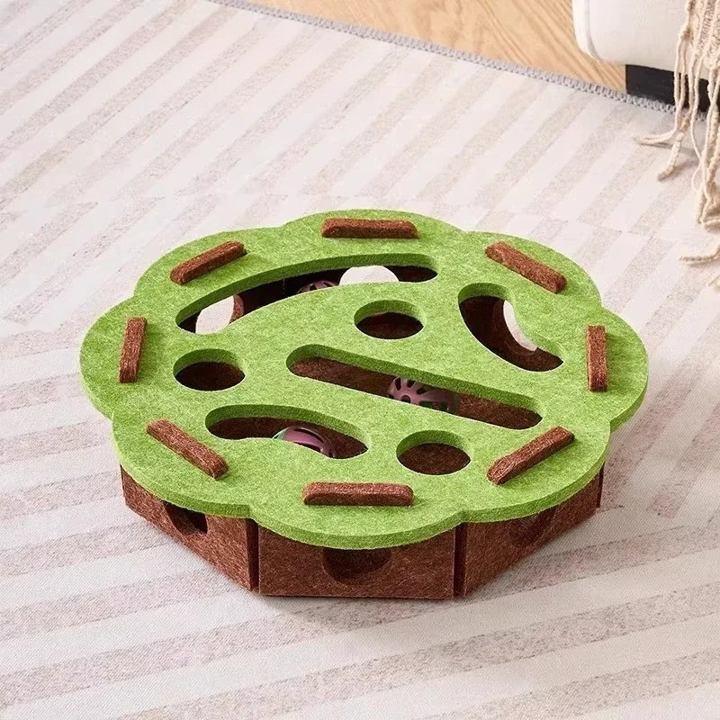 Interactive Felt Cat Puzzle Toy Box