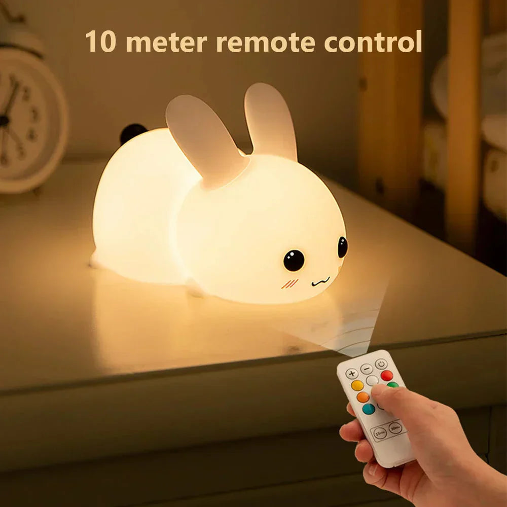 Charming Rabbit Night Light for Kids' Rooms and Nursery Decor-Orizon Depot