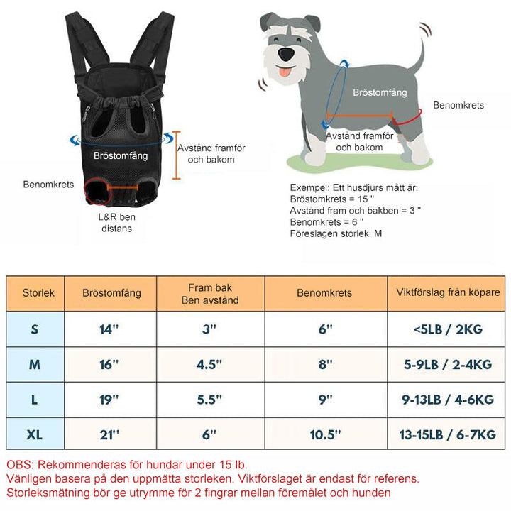 Pet Front Backpack Carrier for Dogs and Cats-Orizon Depot