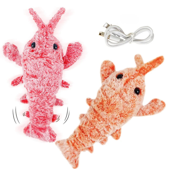 Interactive Electric Jumping Shrimp Toy for Pets