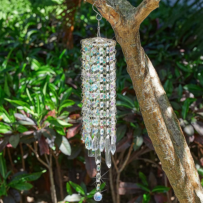 Aurora Crystal Glass Wind Chime for Home Decor and Relaxation-Orizon Depot