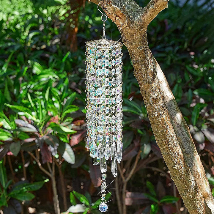Aurora Crystal Glass Wind Chime for Home Decor and Relaxation-Orizon Depot