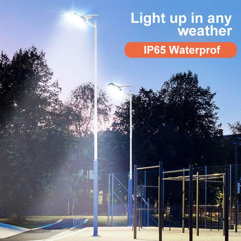 200W Outdoor Solar LED Lamp with Remote Control, Motion Sensor-Orizon Depot