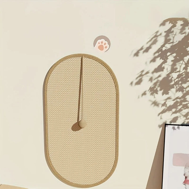 3-in-1 Wall Mounted Cat Scratch Pad Made of Sisal Material