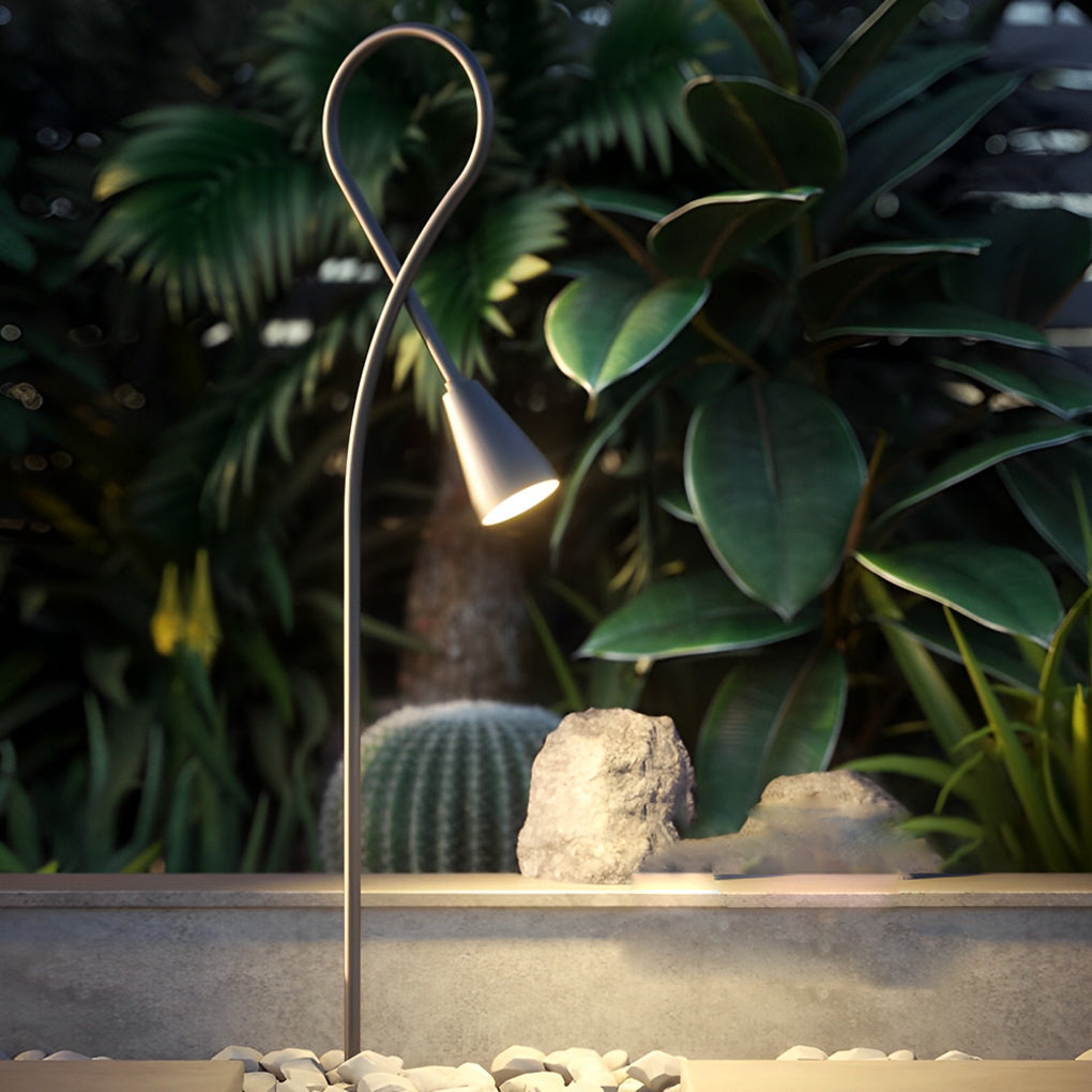 Waterproof LED COB Arched Gooseneck Pathway Lights for Outdoors