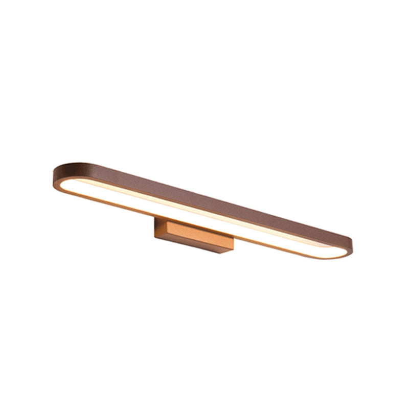 European Minimalist Circular Aluminum Vanity Lamp LED Mirror Front Wall Sconce Light-Orizon Depot