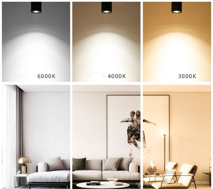 LED Ceiling Spotlight - 7W, 12W, 15W - Adjustable Lighting Options-Orizon Depot