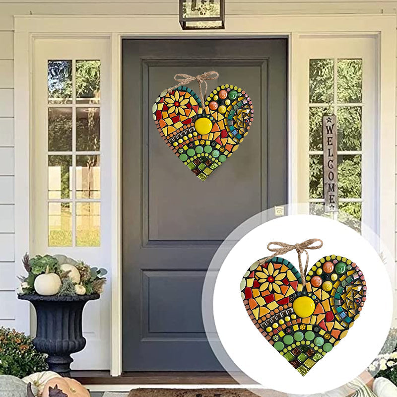 Large Garden Mosaic Heart Decoration for Outdoor Decor-Orizon Depot
