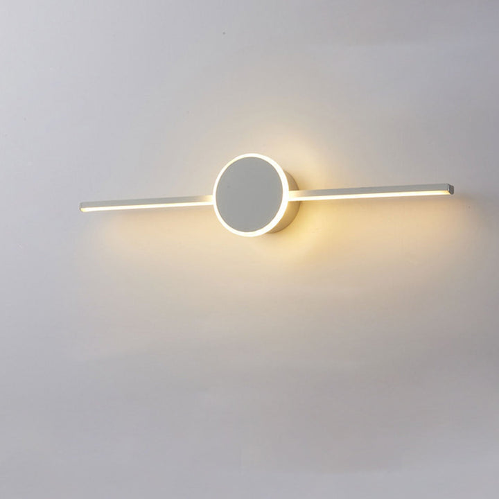 Nordic Minimalist Long Disc LED Vanity Light Wall Sconce Light-Orizon Depot