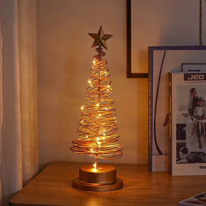 Spiral LED Light Christmas Tree Decoration Night Light Ornaments-Orizon Depot