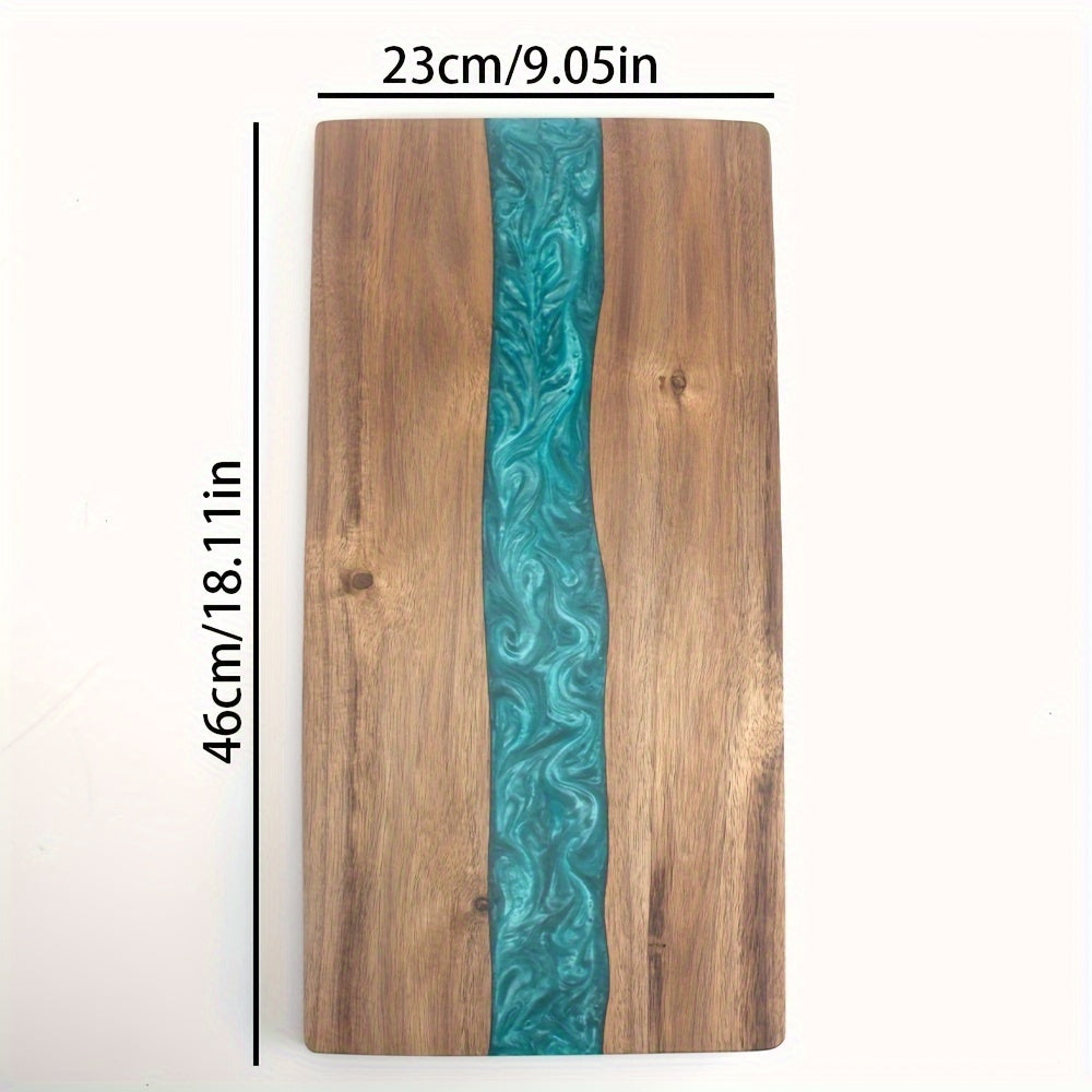 Acacia Wood Resin River Cutting Board | Charcuterie & Cheese Serving Platter-Orizon Depot