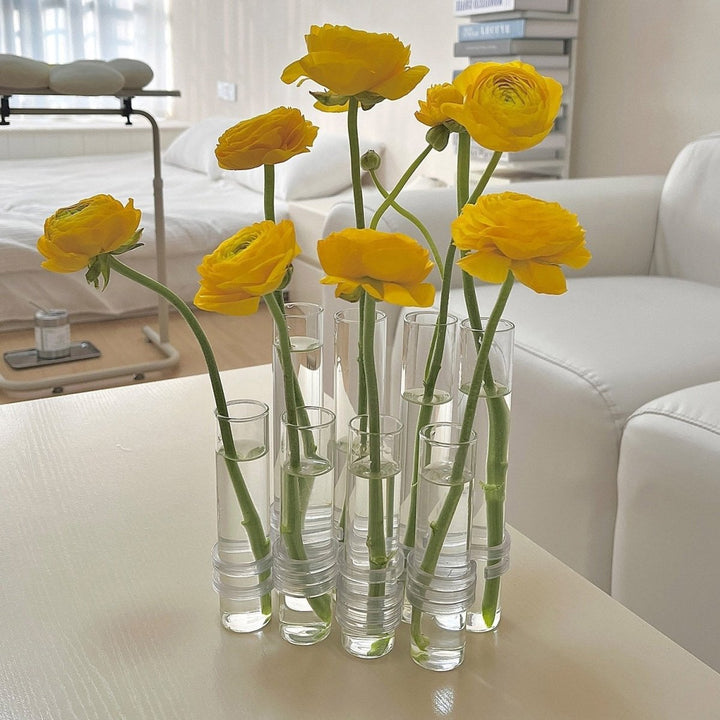 Flexible Flower Vases with Hinges | Modern Glass Tube Design-Orizon Depot