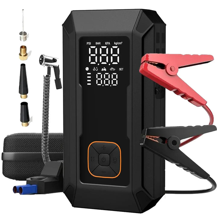 6-in-1 Car Battery Booster with Air Pump and LED Light-Orizon Depot